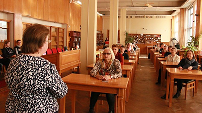 В рамках проекта «Университеты – округу» 25 октября 2019 года состоялось организованное РГСУ совместное с Государственной публичной исторической библиотекой России заседание исторического клуба «XX век» 